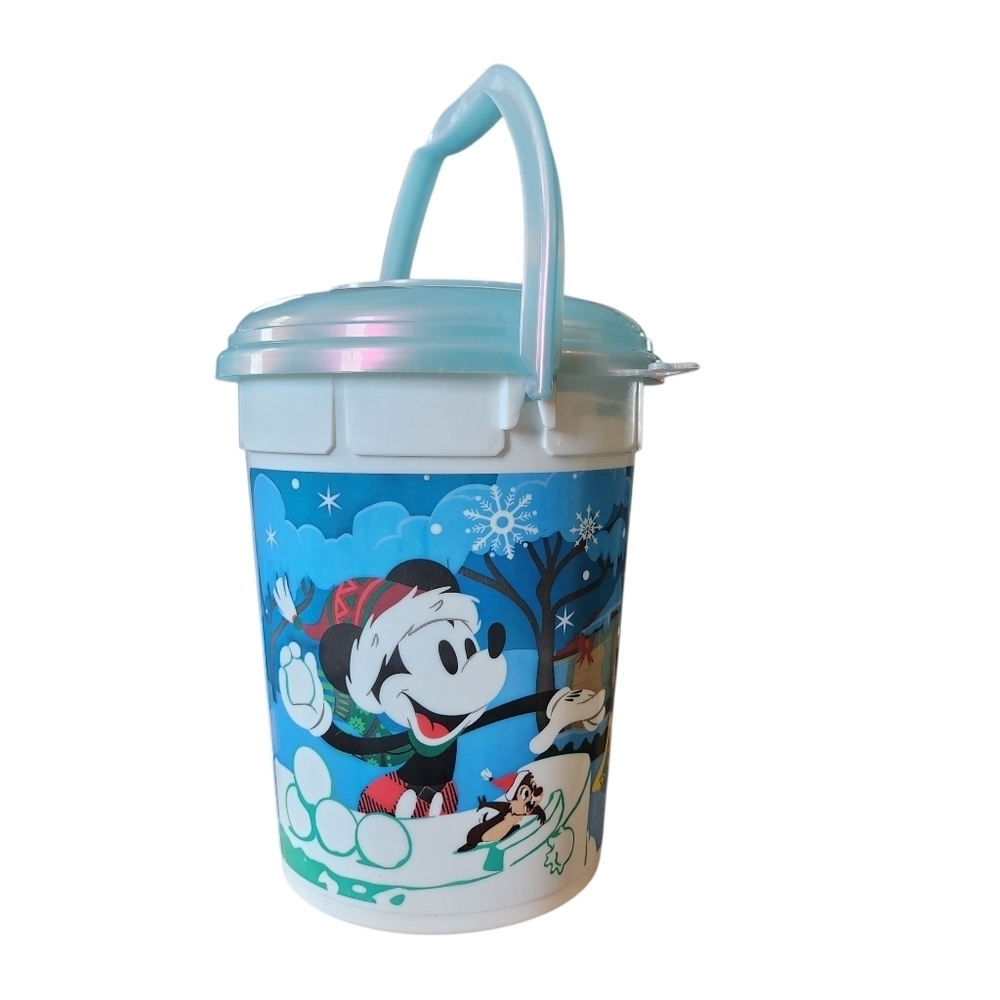 Disney Parks Christmas Holiday Collectible Popcorn Bucket Mickey Mouse - Picture 3 of 6